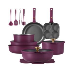 21-Piece Detachable Handle Cookware Set