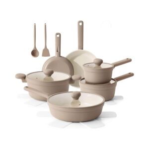 17-Piece Ceramic Cookware Set