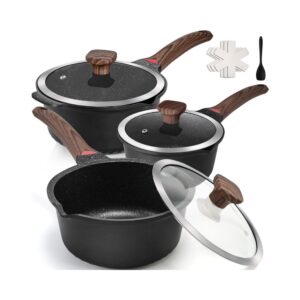 Sauce Pot Set With Lids