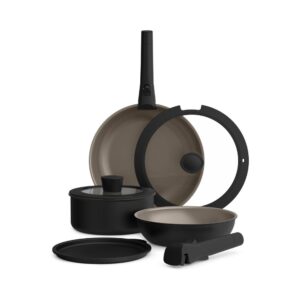 8-Piece Removable Handle Nonstick Cookware Set